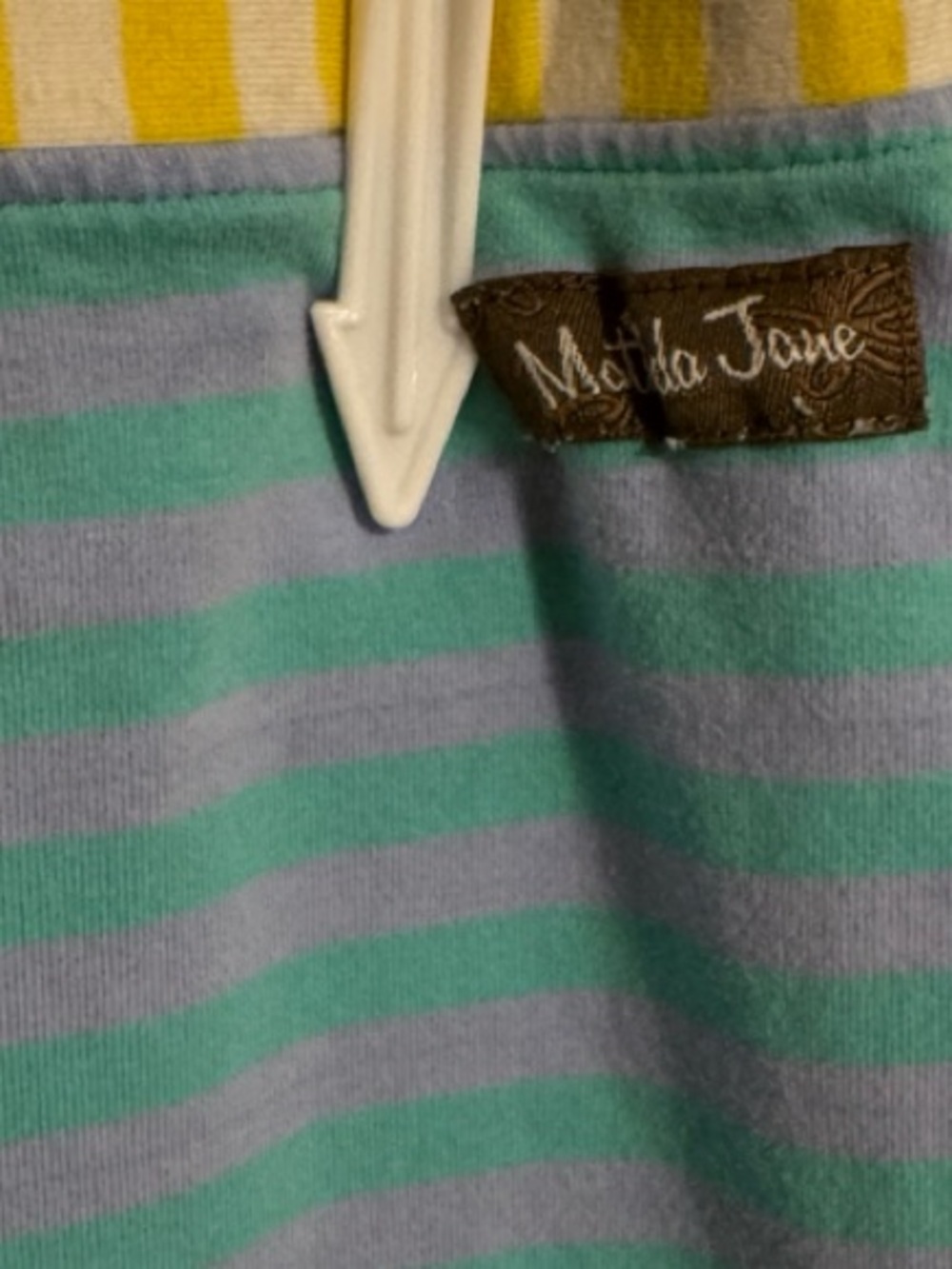 Matilda Jane Blue & Gray Striped Leggings Pants Girls Size 8 Playwear - Picture 3 of 7